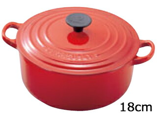 LE CREUSET ル・クルーゼ ル・クルーゼ　トラディション　ココットロンド　18cm　2501-18-06　チェリーレッド