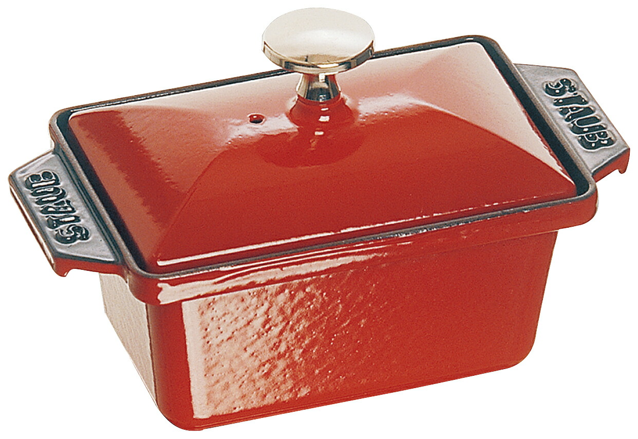 Staub ストウブ ハーフテリーヌ チェリー 楽天市場】【ポイント5倍 12/20】ストウブ 長角ミニテリーヌ 鍋