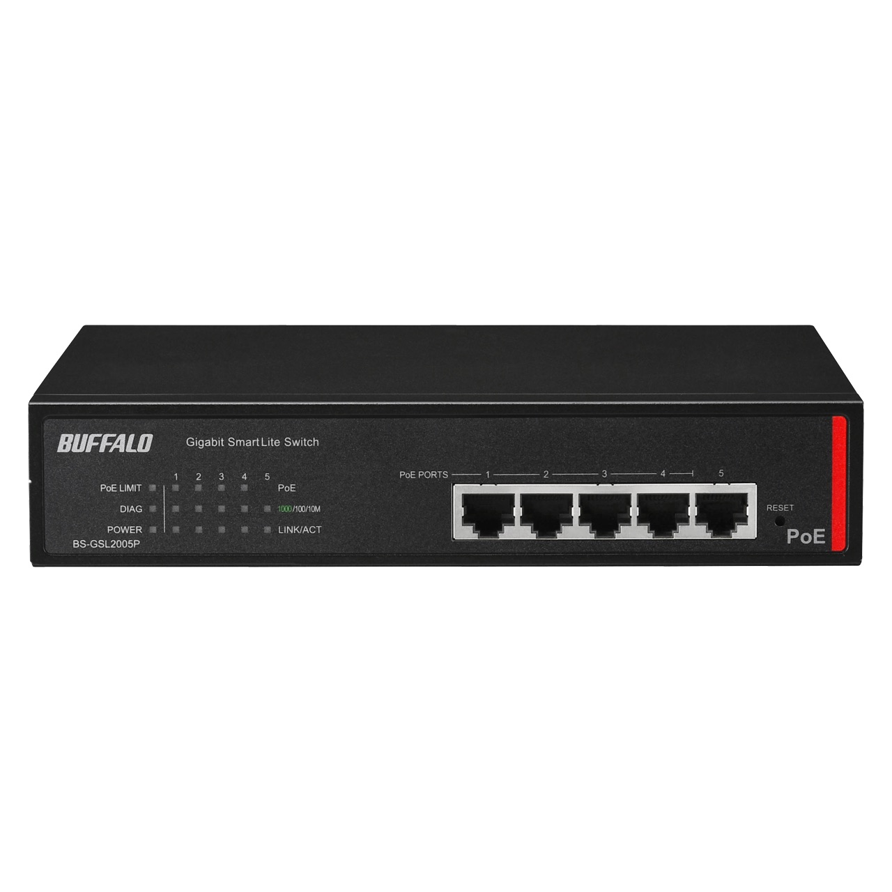 【納期未定】 BUFFALO バッファロー 法人向け Giga対応 POE Layer2 スマートLiteスイッチ 5ポート BS-GSL2005P 単品購入のみ可（同一商品であれば複数購入可） クレジットカード決済 代金引換決済のみ｜エムスタ
