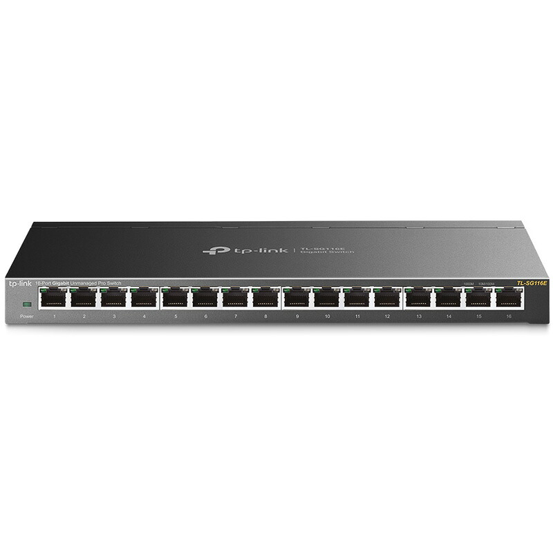 TP-Link ティーピーリンク 16ポート ギガビット アンマネージド プロ スイッチングハブ TL-SG116E 単品購入のみ可(同一商品であれば複数購入可) クレジットカード決済 代金引換決済のみ
