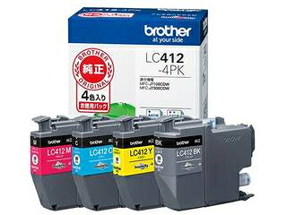 brother ブラザー 【純正】インクカートリッジ 4色パック LC412-4PK 対応型番:MFC-J7300CDW、MFC-J7100CDW他