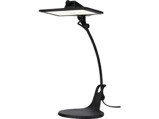 SWAN/スワン電器 OLEDデスクライト 家庭用2灯タイプ 電球色 黒 LEX-3141BK