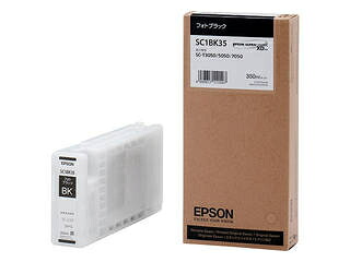 EPSON エプソン Sure Color用 インキ薬莢/350ml(写真絵黒いこと) SC1BK35