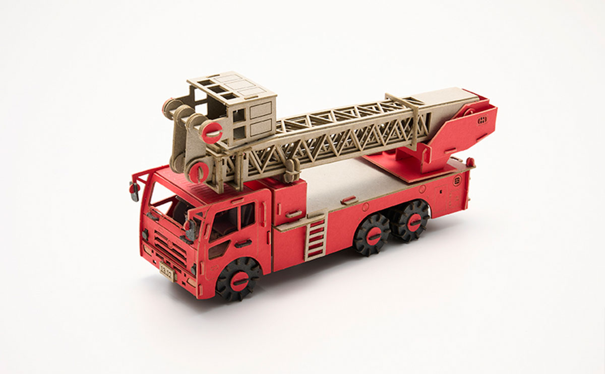 楽天市場】ペーパークラフト カーズクラフト はしご車 CC-E1