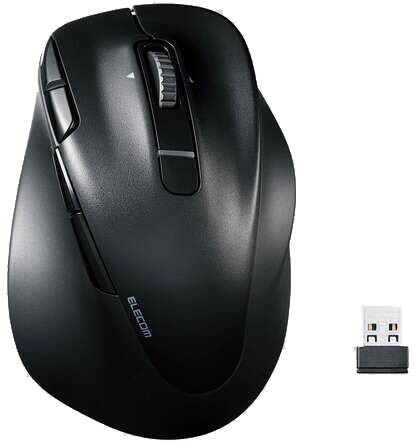 ELECOM エレコム 右寄り専用二十日鼠/EX-G PRO/XL大きさ/Bluetooth/無線電話2.4GHz/チルトホイール/抗菌/静音 M-XGXL50MBSKBK