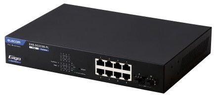 ELECOM エレコム 法人向けスイッチングこしき/WEBかっこ良い/Giga/PoE/8界面/3年引きうける EHB-SG2C08-PL