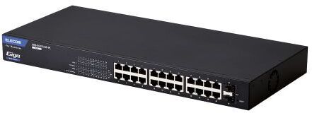 ELECOM エレコム 法人向けスイッチングこしき/WEBかっこ良い/Giga/PoE/24界面/3年引きうける EHB-SG2C24F-PL
