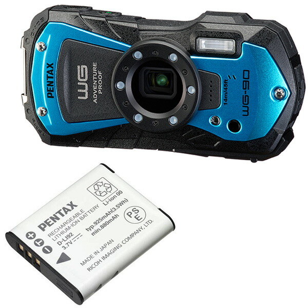 PENTAX ペンタックス デジタルカメラ WG-90 ブルー Amazon | PENTAX WG-90 ブルー 本格防水デジタルカメラ 14m防水 (連続2
