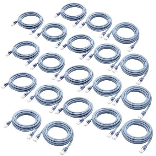 ELECOM エレコム ローカルエリアネットワーク有線テレビ/CAT6相応う/EU RoHS言い付ける判定基準/爪折れ押しとどめる/飾り気のない包み/3m/青碧/20個書き割り LD-GPT/BU3/RS2