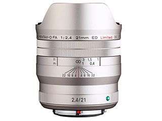 PENTAX ペンタックス HD PENTAX-D FA 21mmF2.4ED Limited DC WR シルバー　超広角スナップレンズ 35mm Full Frame APS-C 単焦点レンズ