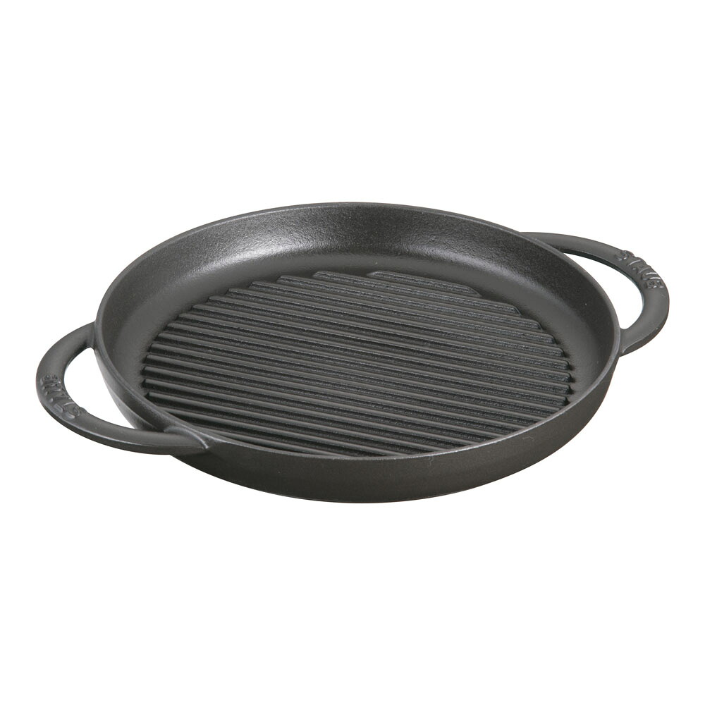 staub ストウブ 丸型グリルＸ．Ｏ． 1203023　26ｃｍ　黒 プロユース（業務用）として販売されている国内正規販売ルートの商品です。 家庭用に付属されている生涯保証書（シリアルナンバー）は付属されておりません。予めご了承ください。