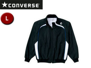 コンバース CONVERSE 【メンズ】ウォームアップジャケット 裾フライス遣りかた【黒いこと×白いこと】【L】CB162502S-1911