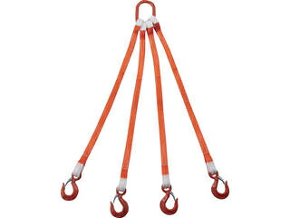 TRUSCO トラスコ中山 4本吊ベルトスリングセット 25mm幅X1m 吊り角度60°時荷重1.72t(最大使用荷重2t) G25-4P10-1.72 15,100円