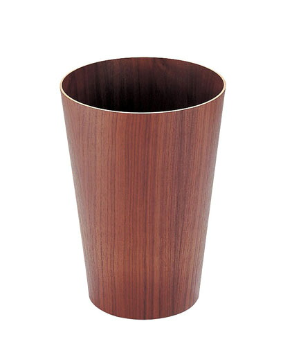 SAITO WOOD サイトーウッド 木製　ルーム用ゴミ入れ（ウォールナット）／９０５ＷＮ　【サイズ：φ285×H400mm】