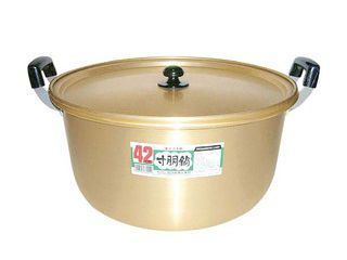 MAEKAWA 前川金属工業所 アルマイト 実用鍋(寸胴鍋)42cm|エムスタ