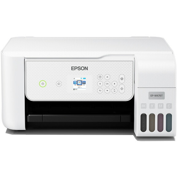 EPSON エプソン プリンター A4カラーインクジェット複合機 エコタンク 4色/Wi-Fi/1.44型液晶 EP-M476T 単品購入のみ可(同一商品であれば複数購入可) クレジットカード決済 代金引換決済のみ|エムスタ