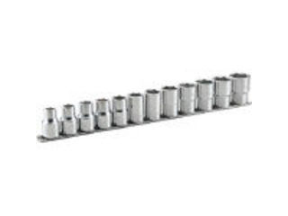 TONE トネ ディープソケットセット(6角・保持者付) 12pcs HSL412 ソケットレンチ用ソケット-花・ガーデン・DIY-締付工具