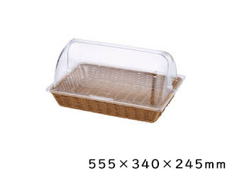 Todai トーダイ トーダイ PPパン屋手かご 長角1／1 押しかぶせる付 BB-1165C-BR