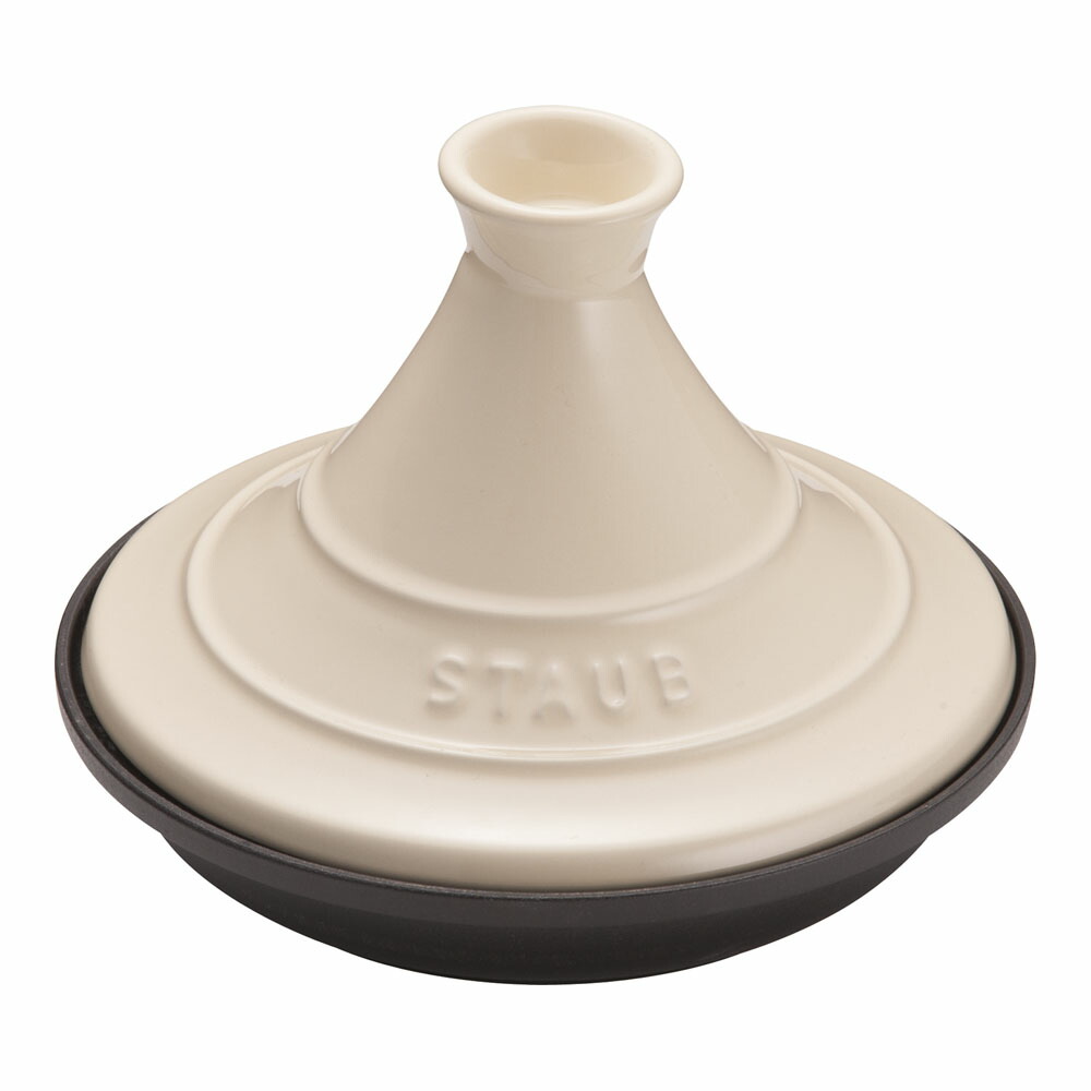 staub ストウブ IH対応 タジン鍋（セラミックドーム） ２０cm プロユース（業務用）として販売されている国内正規販売ルートの商品です。 家庭用に付属されている生涯保証書（シリアルナンバー）は付属されておりません。予めご了承ください。