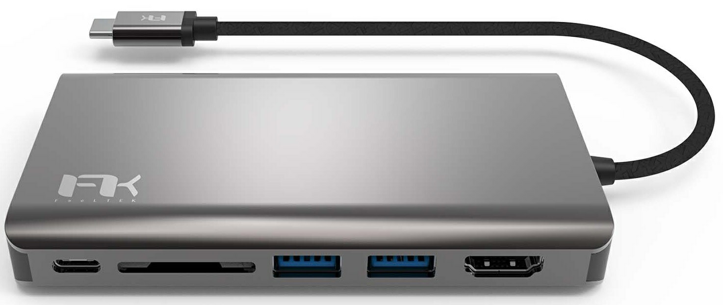 Feeltek USB-C 8in1ハブ ポータブル UCH008AP2