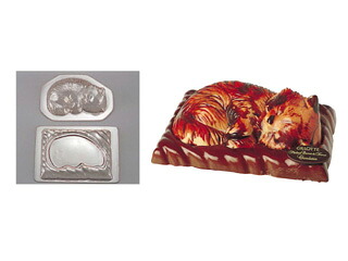 デコレリーフ デコレリーフ チョコレートモルド／猫 ＥＵ－６９８
