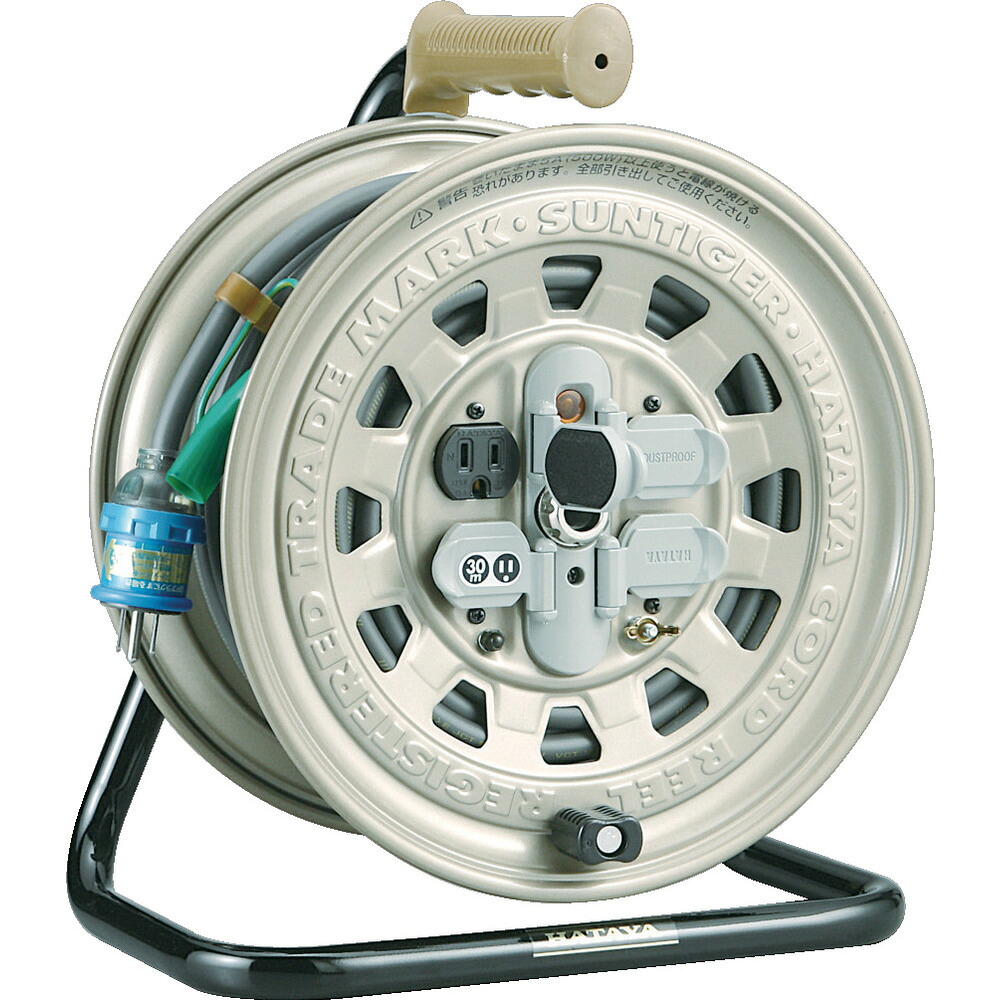 HATAYA ハタヤリミテッド サンタイガーリール 単相100Vアース付 30m GT-301KX
