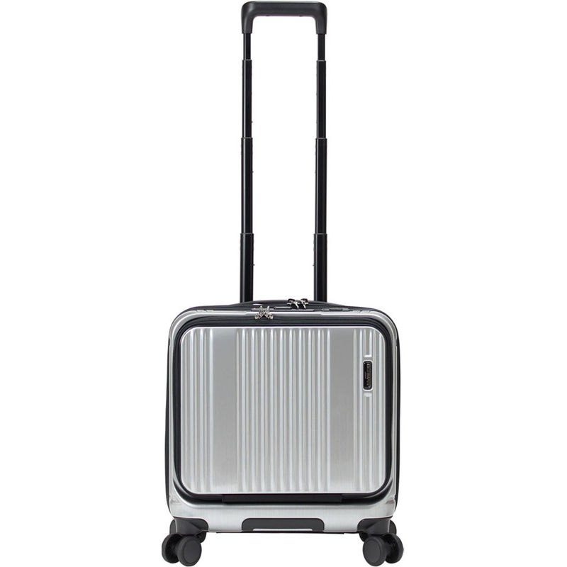 BERMAS バーマス インターシティ フロントオープン スクエア 4輪 33L 39cm 【シルバー】 60523