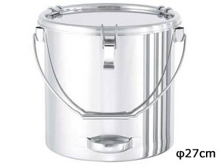 日東金属製作 18-8 召し使い煙管柄手持ち部分付密閉入れもの(かぎ分けるゼムクリップ式)吊付 CTBD27糎