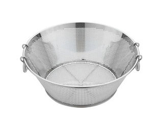 Sampo 三宝産業 UK18-8パンチング 揚げザル 平底 65cm (角穴)