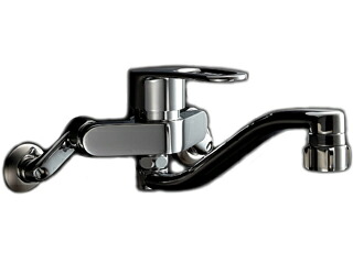 LIXIL リクシル INAX キッチン壁付シングルレバー混合水栓 RSF-863YB｜エムスタ