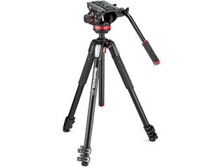 Manfrotto マンフロット MVK502055XPRO3　MVH502AHビデオ雲台+MT055XPRO3アルミ三脚 37,180円