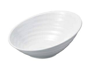 WAKAIZUMI 若泉漆器 ニューホワイト　ロクロ目ハス切盛鉢　46cm