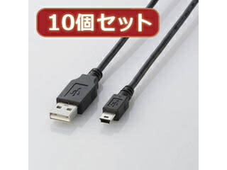 ELECOM エレコム 【10個書き割り】 エレコム USB2.0有線テレビ(mini-B手合い) U2C-M15BKX10