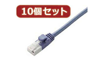 ELECOM エレコム 【10個仕掛ける】 エレコム ツメ折れ押しとどめる差し交わす有線テレビ(Cat5E標準尺度) LD-CTXT/BU30X10