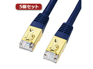 サンワサプライ 【5個仕掛ける】 サンワサプライ 範疇7ローカルエリアネットワーク有線テレビ0.6m KB-T7-006NVNX5