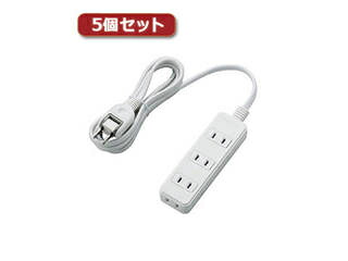 エレコム 【5個仕掛ける】エレコム ワット数水道栓 T-S02-2420WH T-S02-2420WHX5