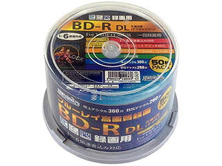 HIDISC 6個セット HIDISC 録画用BD-R DL 50GB 1-6倍速対応 50枚 HDBDRDL260RP50X6｜エムスタ
