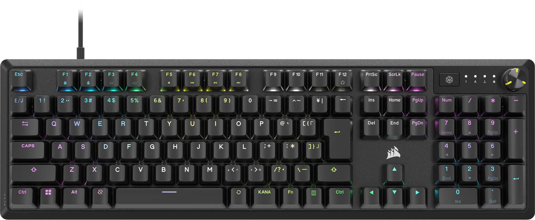 CORSAIR コルセア ゲーミングキーボード K70 CORE 赤軸Black 日本語配列 CH-910971E-JP｜エムスタ