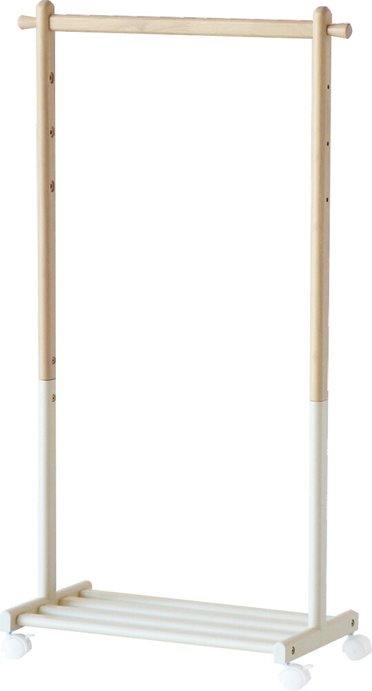 ICHIBA 市場 ハンガーラック(Kids Hanger Rack) mill アイボリー ILH-3685IV メーカー直送 同梱不可 カード決済のみ対応 沖縄・北海道・離島お届け並びに時間指定不可｜エムスタ