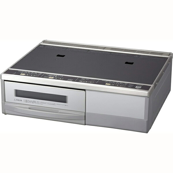 HITACHI 日立 HT-32AG(K) 据置2口IHクッキングヒーター 32AGシリーズ【幅59cm】【単相200V】20A仕様 「ラク旨グリル」を搭載した据置タイプ。 見やすく使いやすく。上面操作パネル|エムスタ