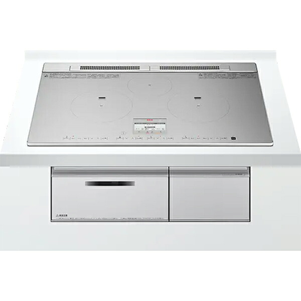 【大型商品の為時間指定不可】 HITACHI 日立 HT-N9STWF ビルトイン3口IH N9Tシリーズ　シルバー【幅75ｃｍ】【単相200V】 音声で調理のタイミングをお知らせ［適温調理サポート（左右IH）］ 【こちらの商品は、沖縄県、離島の配送が出来ませんのでご了承下さいませ。】｜エムスタ