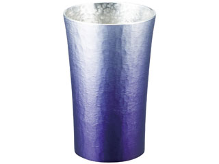 大阪錫器 ★★★錫製タンプラー200ml 紫