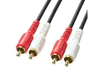 サンワサプライ 【5個セット】 サンワサプライ オーディオケーブル KM-A4-18K2X5
