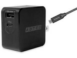 ADTEC アドテック PD3.0 充電器 65W対応 Type-Cケーブルセット ブラック APD-A065AC-wC-BK