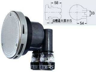 KAKUDAI カクダイ 一口循環金具ワンロック式10Ａ 415-107