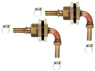 KAKUDAI カクダイ 416-456 ユニットバス貫通金具（ペアホース用） 10A