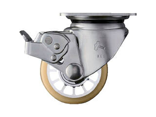 HAMMER/鉄槌キャスター SUS 低床式厄介なもの重用 自在 SP付 ウレタンB車75粍 545S0S-BAU75