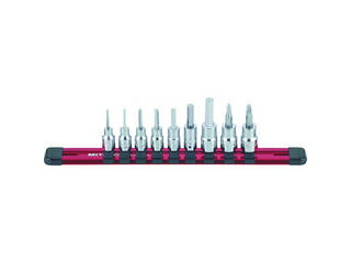 MITOLOY/水戸工機 1/4 ヘックスソケット ホルダーセット 9コマ10点 HH210M
