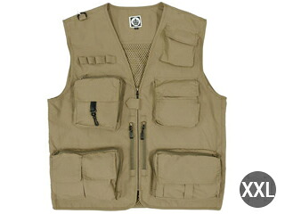 KING キング K-SV-15 BG XXL(ベージュ)　シューティングベスト　XXLサイズ KSV15 カメラマンベスト メッシュベスト｜エムスタ