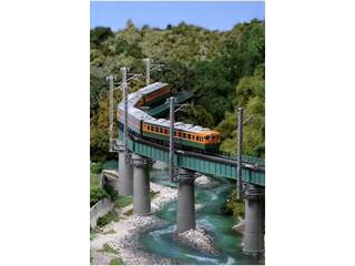 楽天市場】Nゲージ カーブ鉄橋セット R448-60°緑 鉄道模型